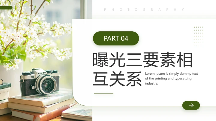 摄影知识培训摄影教程曝光三要素培训课件PPT