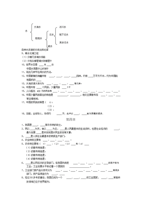 八年级地理复习