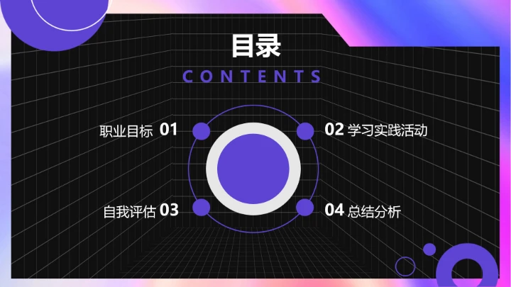 计算机科学与技术专业大学生职业生涯规划求职综合展示PPT