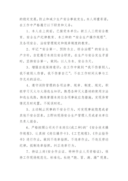 企业安全承诺书.docx