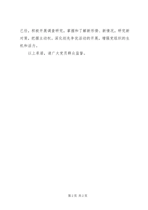 支部党员公开承诺书常用范文.docx