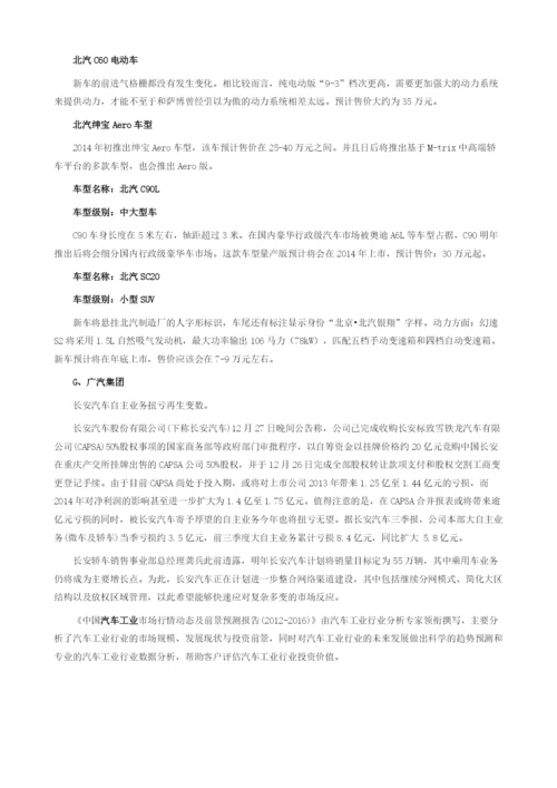 中国汽车市场主流集团行业运营走势回顾.docx