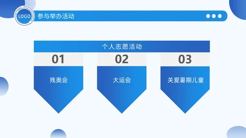 学生会竞选蓝色简约几何质感部长竞选学生会PPT