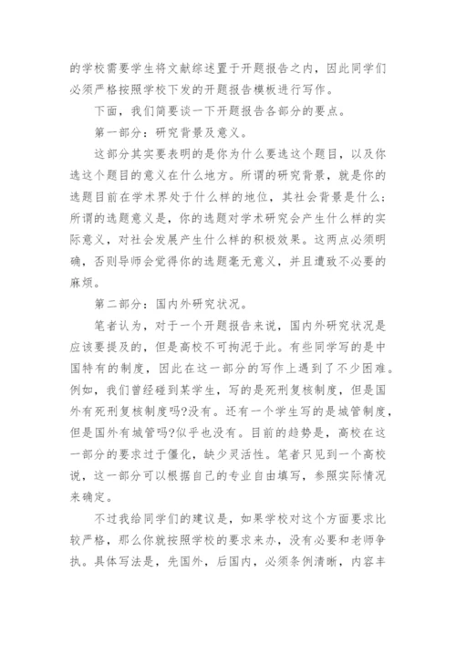 法律硕士论文开题报告精编.docx