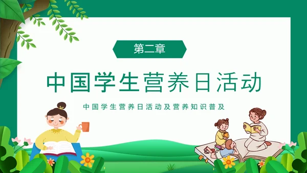 学生营养日活动及营养知识PPT模板