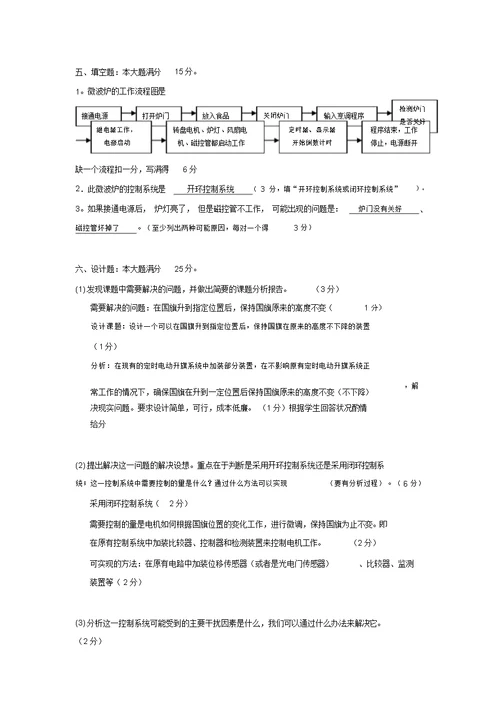 南京市普通高中通用技术学业水平测试试卷