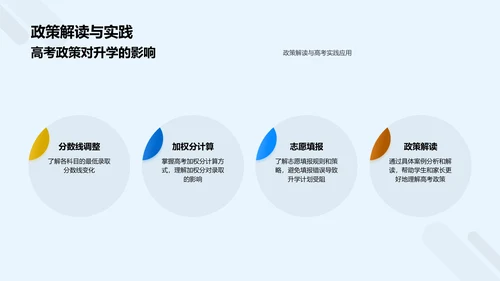 高考政策与升学路线PPT模板