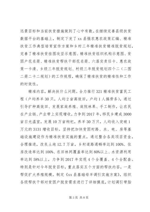 县精准扶贫精准脱贫工作典型材料.docx