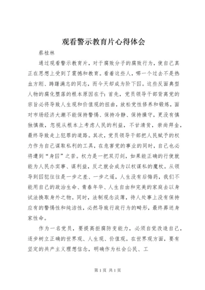观看警示教育片心得体会 (26).docx