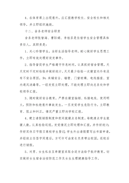 学校安全管理岗位职能职责.docx