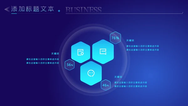 科技蓝电子产品科技芯片主板工作汇报PPT模板