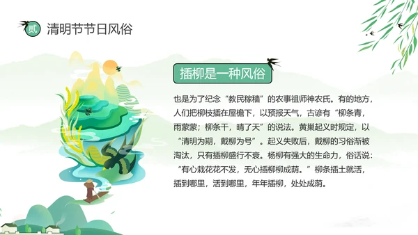 网络扫墓祭祖清明节ppt课件模板