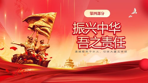 红色大气铭记历史振兴中华纪念辛亥革命PPT