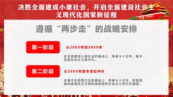 党代表大会不忘初心牢记使命PPT模版