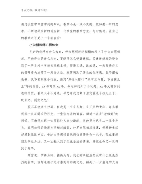 小学新教师心得体会范文14篇合辑.docx