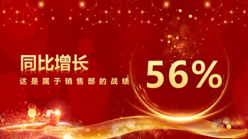 业绩喜报，业绩战报通用PPT模板