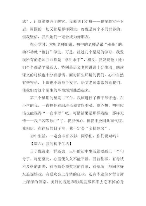 我的初中生活作文初三.docx