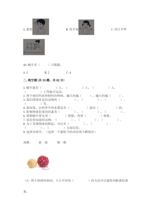 教科版一年级下册科学期末测试卷附答案（满分必刷）.docx