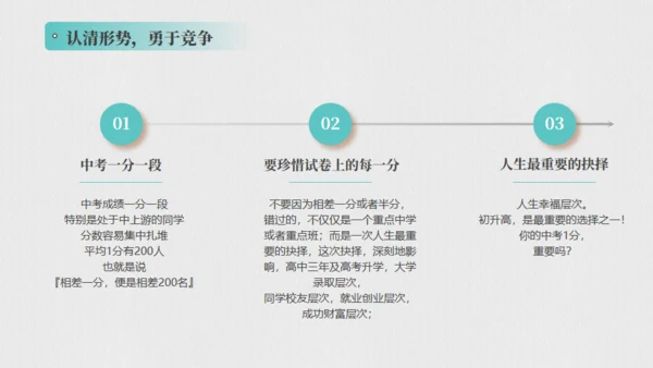 教育学习中考加油通用PPT模板