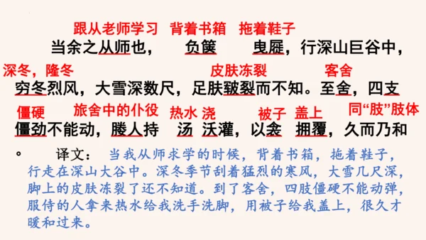 第11课《送东阳马生序》课件(共58张PPT)