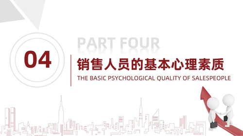 红色简约风销售心理学培训销售心理学培训PPT模板
