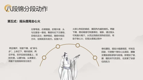 浅色中国风中医八段锦PPT模板宣传PPT动态PPT