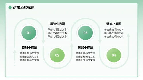 绿色小清新风花团锦簇主题汇报PPT模板