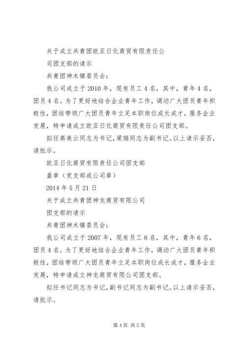 关于成立羽毛球队的请示 (3).docx