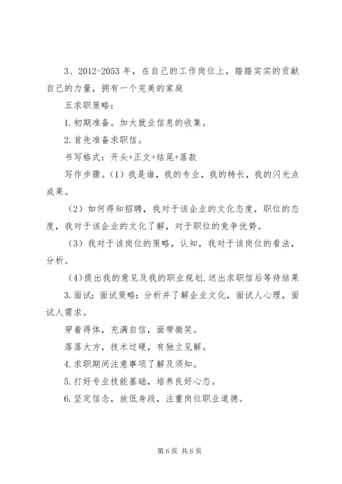 求职择业计划书.docx