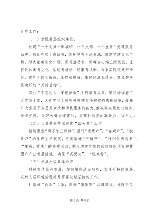 村级工作总结及XX年度工作计划.docx