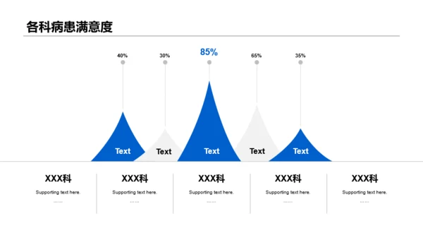 蓝色插画医疗健康中心工作总结汇报PPT案例