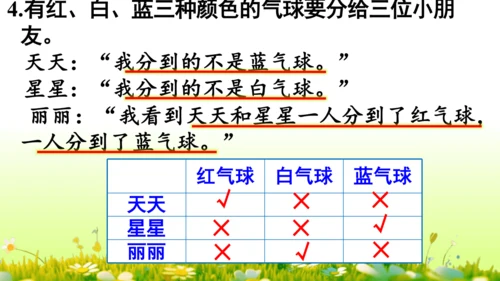 9  数学广角——推理（课件）-数学人教版二年级下册(共63张PPT)