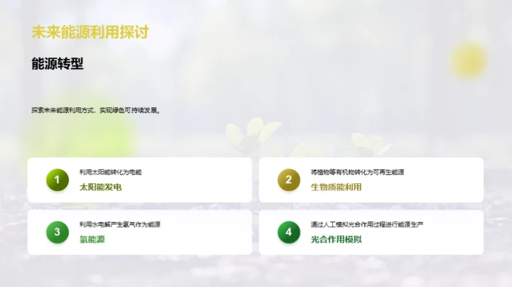 光合作用的力量