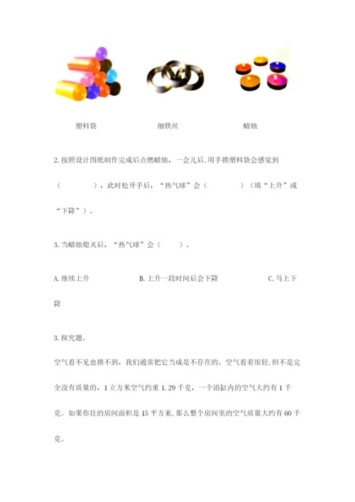 教科版三年级上册科学期末测试卷精品（模拟题）.docx