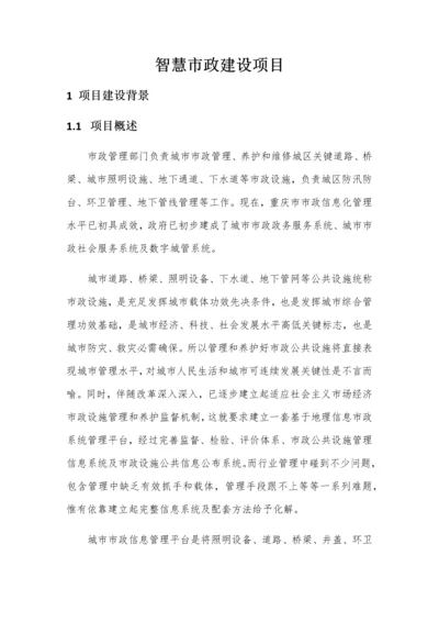 智慧市政建设优质项目实施总体综合规划.docx