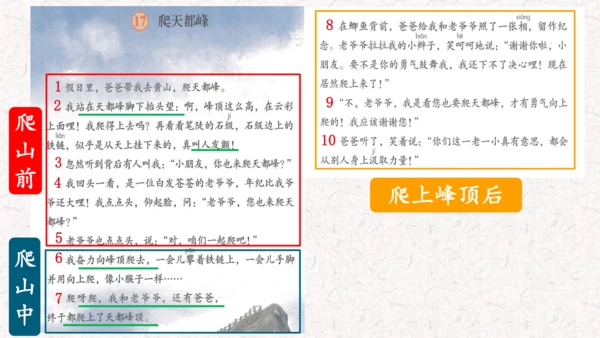第17课《爬天都峰》课件