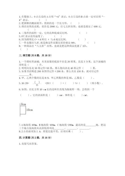 人教版六年级下册数学期末测试卷【典型题】.docx