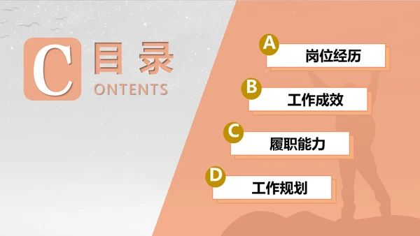 一个人前行得岗位竞聘晋升通用PPT模板