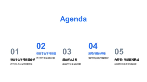 初三学科问题解决PPT模板