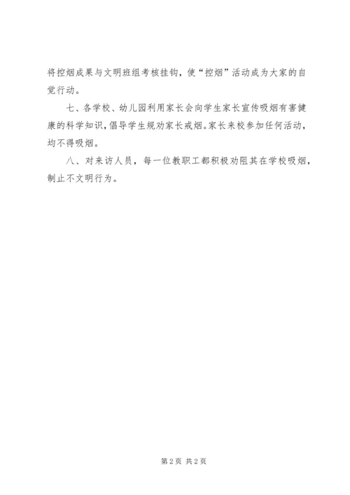 学校控烟工作情况汇报 (2).docx