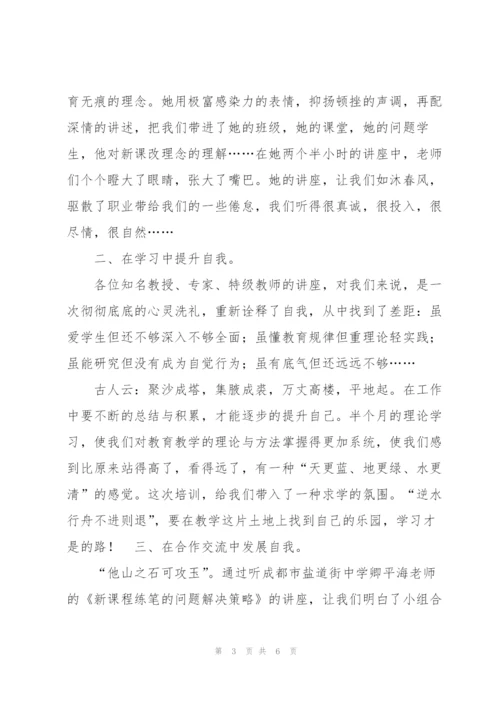 中学骨干教师培训总结.docx