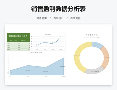 销售盈利数据分析表