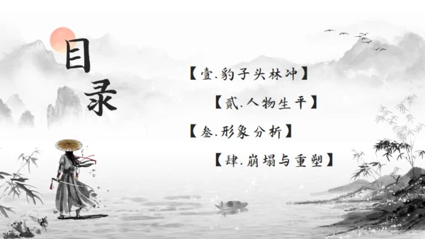 林冲人物简介通用PPT模板