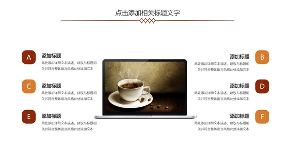 精美咖啡产品介绍下午茶咖啡厅PPT模版