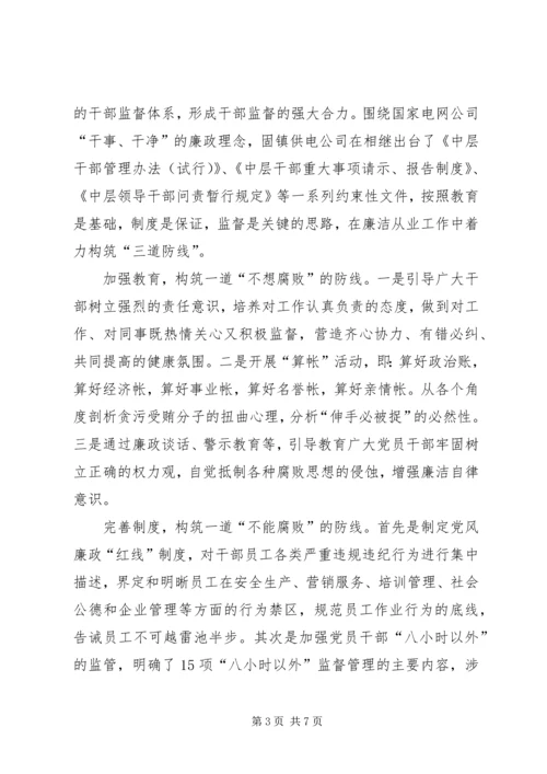 供电公司干部队伍建设经验交流材料 (5).docx