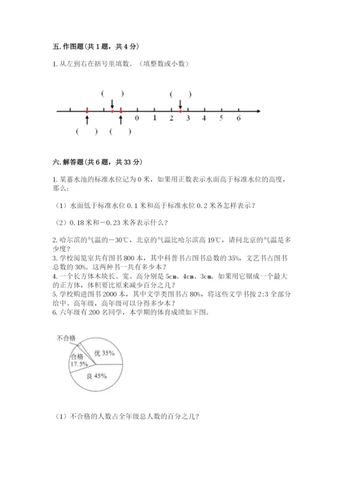 北师大版六年级下册数学 期末检测卷含答案（精练）.docx