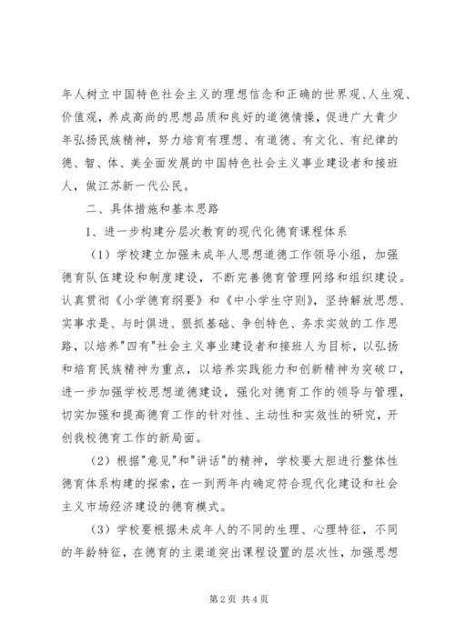 未成年人思想道德建设行动实施计划 (5).docx