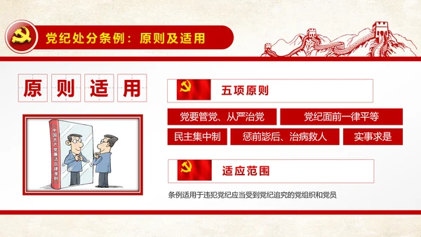 解读新版廉洁自律准则纪律处分条例PPT