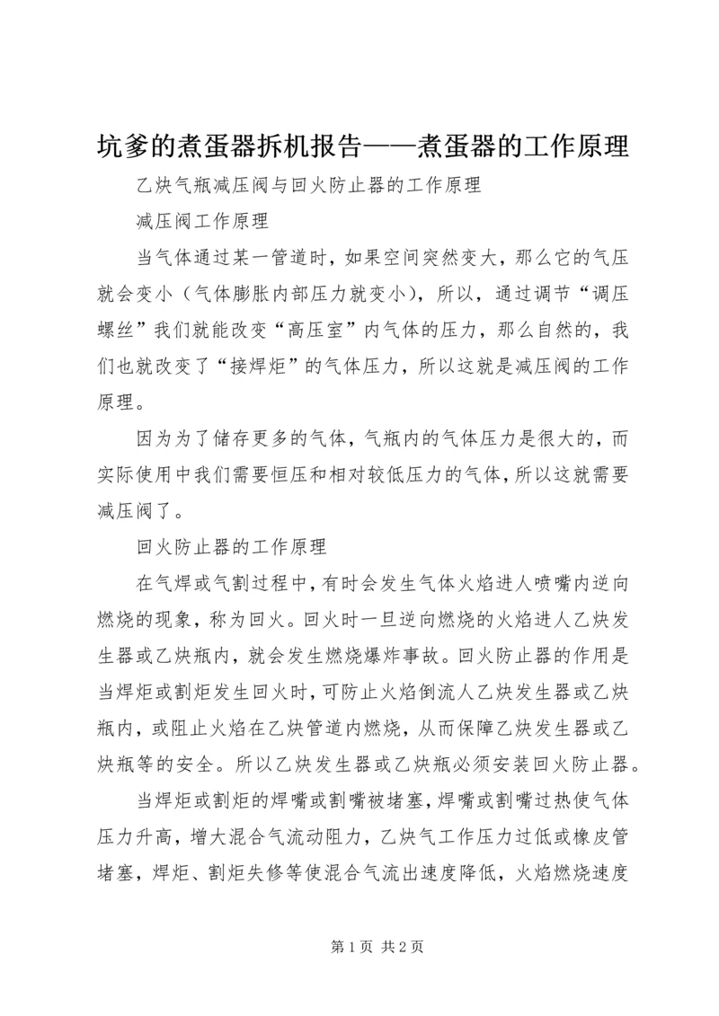 坑爹的煮蛋器拆机报告——煮蛋器的工作原理 (3).docx