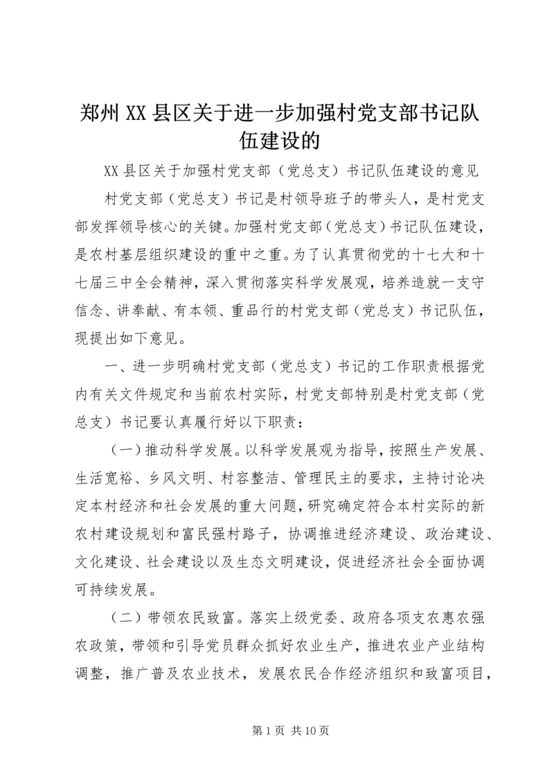 郑州XX县区关于进一步加强村党支部书记队伍建设的 (5).docx